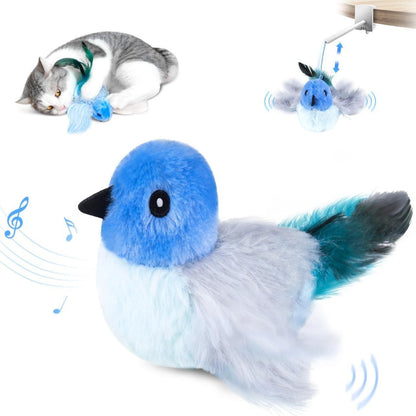 Interactive Chirping Plush Bird Toy